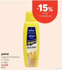 Spar JOPPIE original snacksaus aanbieding