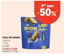 Spar PICK UP! MINIS original 127 g aanbieding
