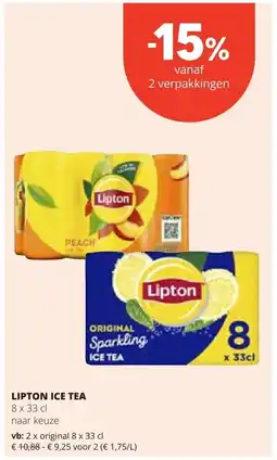 Spar LIPTON ICE TEA aanbieding