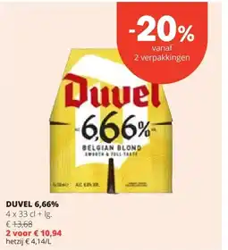 Spar DUVEL 6,66% aanbieding