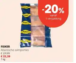 Spar FISKER Atlantische zalmporties aanbieding