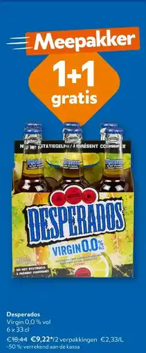 OKay Desperados Virgin 0,0% vol 6x 33 cl aanbieding