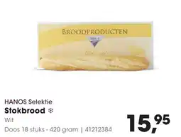 Hanos Hanos selektie stokbrood wit aanbieding