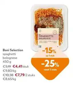 OKay Boni Selection spaghetti bolognese 450 g aanbieding