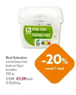 OKay Boni Selection verse kaas met look en fijne kruiden 150 g aanbieding