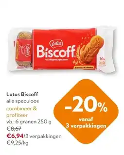 OKay Lotus Biscoff 6 granen 250 g aanbieding