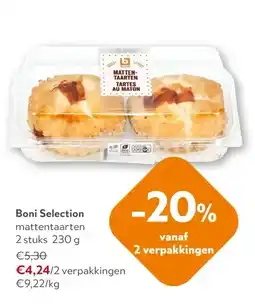 OKay Boni Selection mattentaarten 2 stuks 230 g aanbieding
