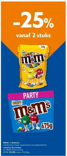OKay M&M's Peanut 220 g aanbieding