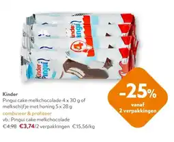 OKay Kinder Pingui cake melkchocolade aanbieding