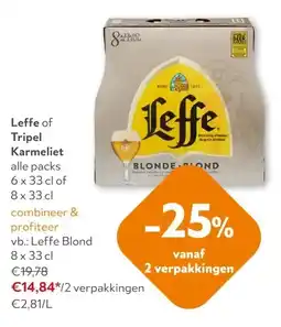 OKay Leffe Blond 8 x 33 cl aanbieding