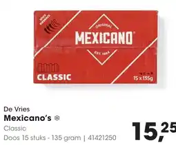 Hanos De Vries Mexicano's Classic aanbieding