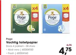 Hanos Page Vochtig toiletpapier aanbieding