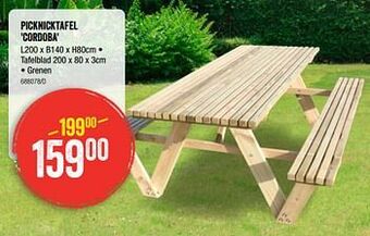 Picknicktafel cordoba