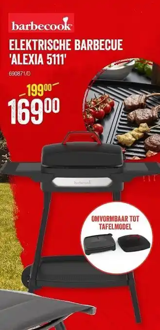 HandyHome Barbecook elektrische barbecue alexia 5111 aanbieding