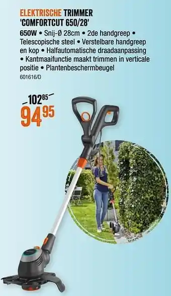 HandyHome Gardena elektrische trimmer comfortcut 650-28 aanbieding