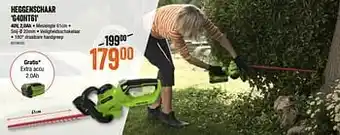 HandyHome Greenworks heggenschaar g40ht61 aanbieding