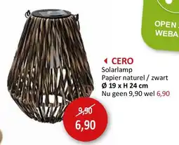 Weba CERO aanbieding