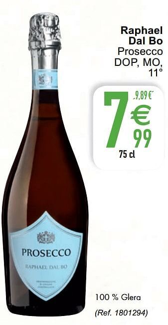 Cora Raphael dal bo prosecco dop mo aanbieding
