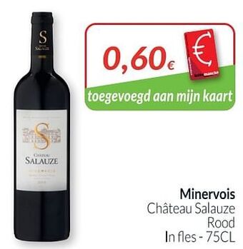 Intermarché Minervois château salauze rood aanbieding