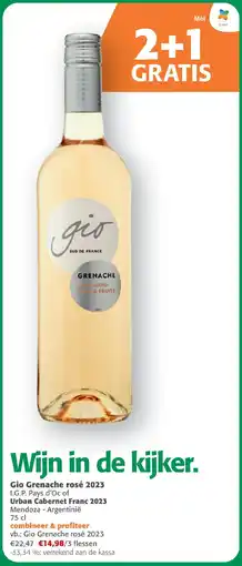 Comarkt Gio Grenache rosé 2023 aanbieding