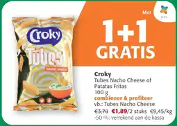 Comarkt Croky Tubes Nacho Cheese of Patatas Fritas aanbieding