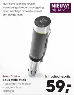 Hanos Select Cuisine Sous-vide stick aanbieding