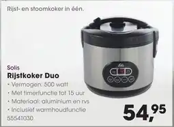 Hanos Solis Rijstkoker Duo aanbieding