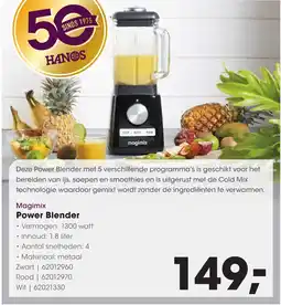 Hanos Magimix Power Blender aanbieding