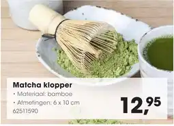 Hanos Matcha klopper aanbieding