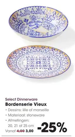 Hanos Select Dinnerware Bordenserie Vieux aanbieding