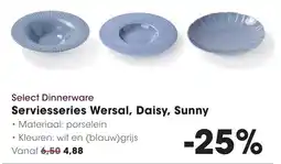 Hanos Select Dinnerware Serviesseries Wersal, Daisy, Sunny aanbieding