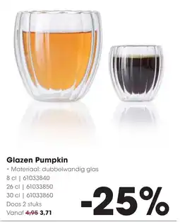 Hanos Glazen Pumpkin aanbieding
