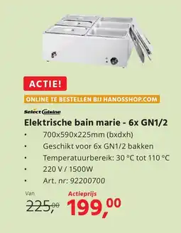 Hanos Elektrische bain marie - 6x GN1/2 aanbieding