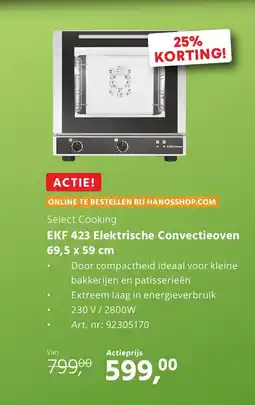 Hanos Select Cooking EKF 423 Elektrische Convectieoven aanbieding