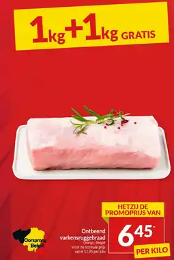 Intermarché Ontbeend varkensruggebraad aanbieding