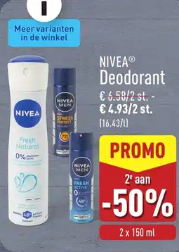 ALDI Nivea Deodorant aanbieding