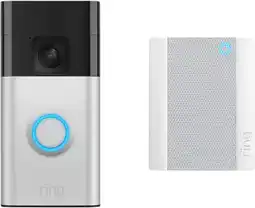 Coolblue Ring Battery Video Doorbell Nikkel + Chime aanbieding