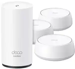 Coolblue TP-Link Deco BE25 Lot de 3 + TP-Link Deco X50 Outdoor aanbieding