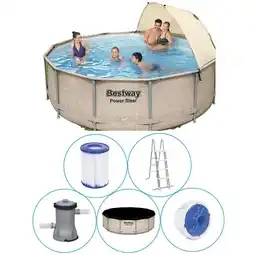 Decathlon Bestway Power Steel Zwembad 396 cm Rotan aanbieding