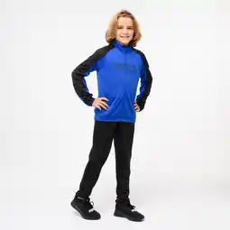 Decathlon Polyester trainingspak voor kinderen blauw zwart aanbieding