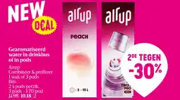 Delhaize Gearomatiseerd water in drinkbus of in pods aanbieding