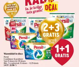 Delhaize Wasmiddel in discs aanbieding