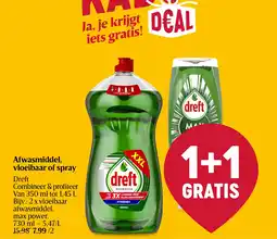 Delhaize Afwasmiddel, vloeibaar of spray aanbieding