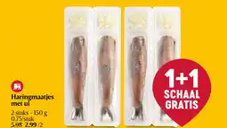 Delhaize Haringmaatjes met ui aanbieding