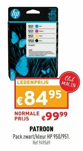 Trafic Patroon pack zwart-kleur hp 950-951 aanbieding