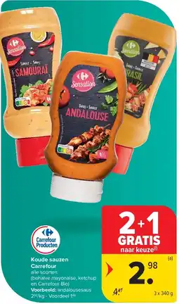 Carrefour Koude sauzen Carrefour aanbieding