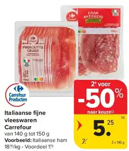 Carrefour Italiaanse fi jne vleeswaren Carrefour aanbieding