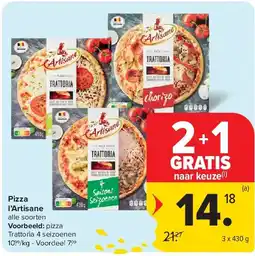 Carrefour Pizza l’Artisane aanbieding