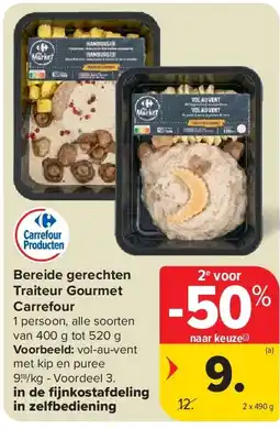 Carrefour Bereide gerechten Traiteur Gourmet Carrefour aanbieding