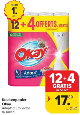 Carrefour Keukenpapier Okay aanbieding